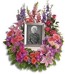 In Memoriam Wreath from Swindler and Sons Florists in Wilmington, OH In Memoriam Wreath from Swindler and Sons Florists in Wilmington, OH